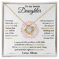 To My Lovely Daughter | Love Knot Necklace