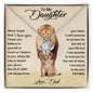To My Daughter-Love Knot Necklace