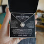 To My Daughter - Love Knot Necklace