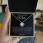 To My Beautiful Mom - Love Knot Necklace