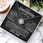 To My Daughter - Love Knot Necklace