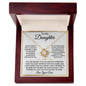 To My Daughter - Love Knot Necklace