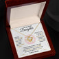 To My Lovely Daughter | Love Knot Necklace