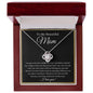 To My Beautiful Mom - Love Knot Necklace