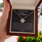 To My Beautiful Mom - Love Knot Necklace