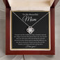 To My Beautiful Mom - Love Knot Necklace