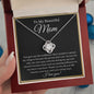 To My Beautiful Mom - Love Knot Necklace