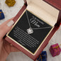 To My Beautiful Mom - Love Knot Necklace