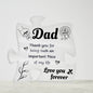 Dad Love You Forever - Printed Acrylic Puzzle Plaque