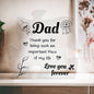 Dad Love You Forever - Printed Acrylic Puzzle Plaque