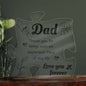 Dad Love You Forever - Printed Acrylic Puzzle Plaque