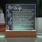 To My Wife | Acrylic Plaque With Lighted Base