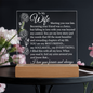 To My Wife | Acrylic Plaque With Lighted Base