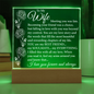 To My Wife | Acrylic Plaque With Lighted Base
