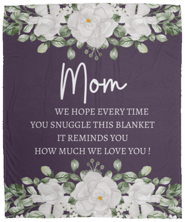 MOM FLOWER BLANKET | MOTHER'S DAY GIFT