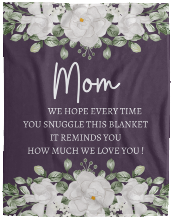 MOM FLOWER BLANKET | MOTHER'S DAY GIFT