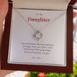 To My Daughter - Love Knot Necklace - Merry Christmas